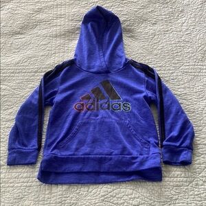 Adidas Blue Sweatshirt with Bold Logo
